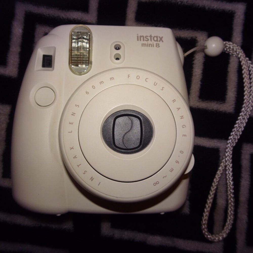 Instax Mini 8, pre-owned, perfect condition, white